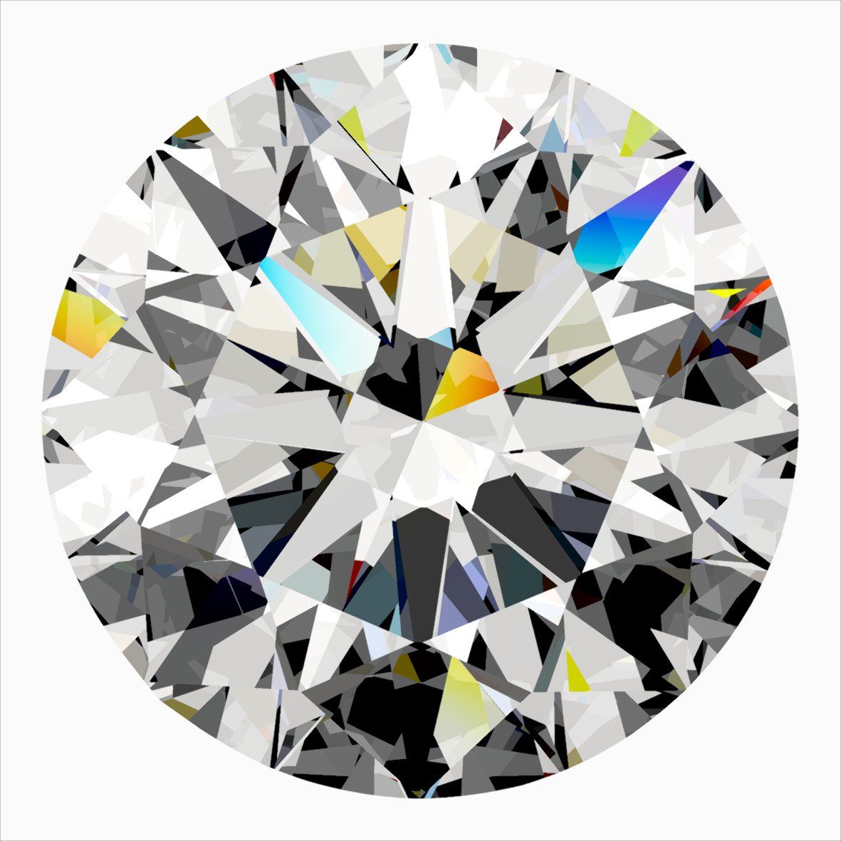 Round Natural Diamond 0.41ct D VVS1