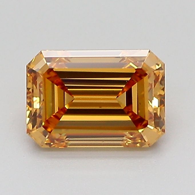 Emerald Fancy Light Yellowish Brown Lab-grown Diamond 1.05ct VS1 loose diamond