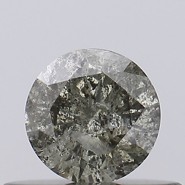 Round Salt And Pepper Natural Diamond 0.3ct I3 loose diamond