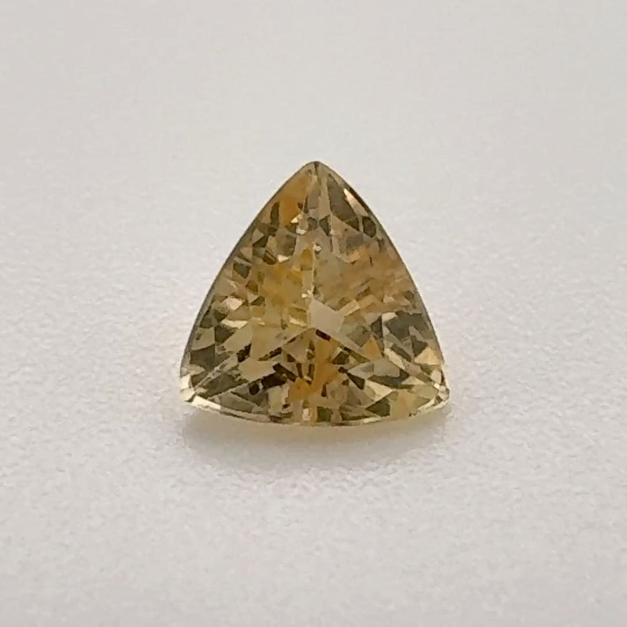 Trilliant Yellow Topaz 0.52ct loose gemstone