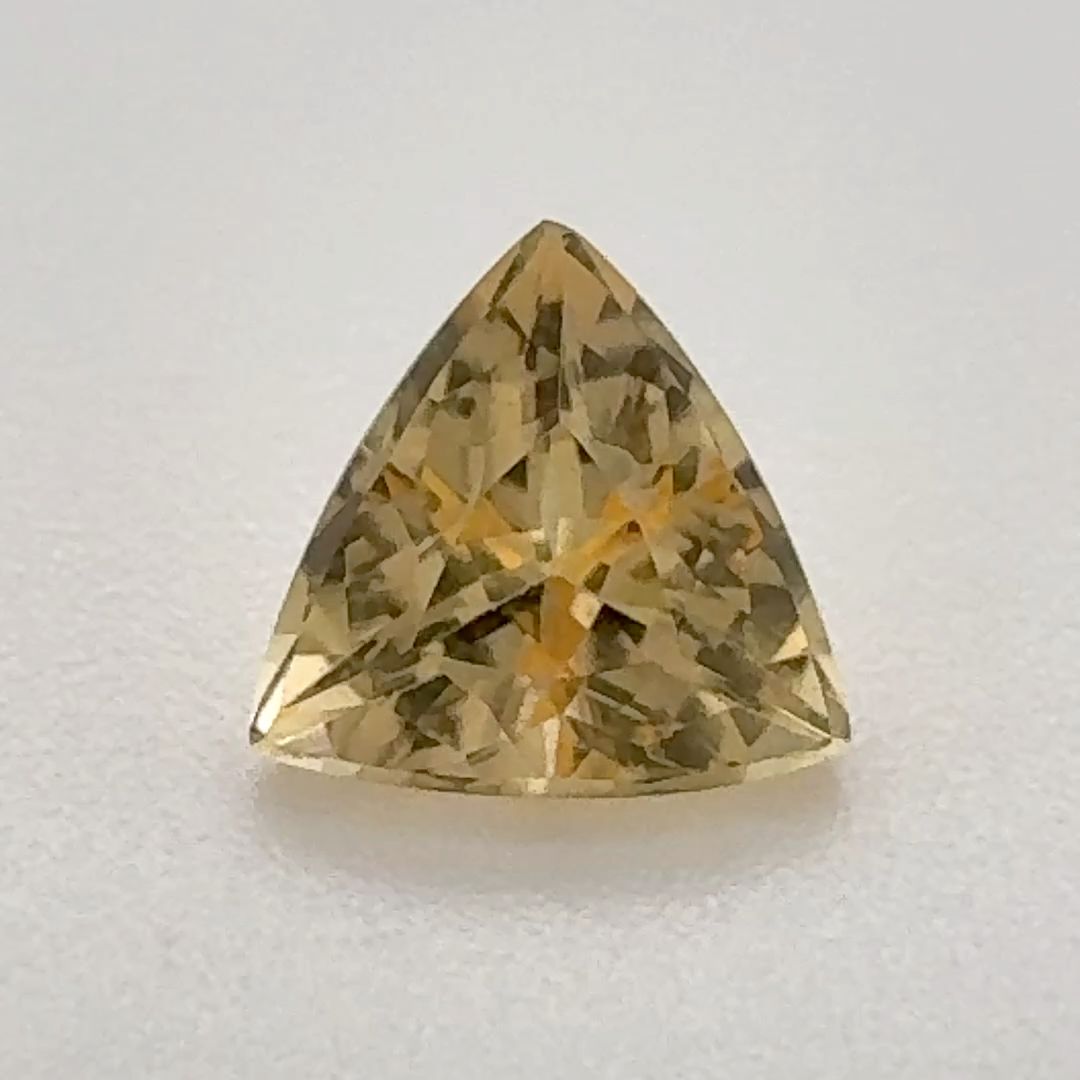 Trilliant Yellow Topaz 0.94ct loose gemstone