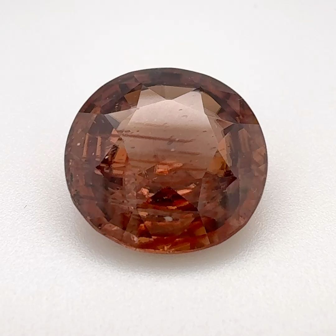 Round Orange Zircon 10.5ct loose gemstone