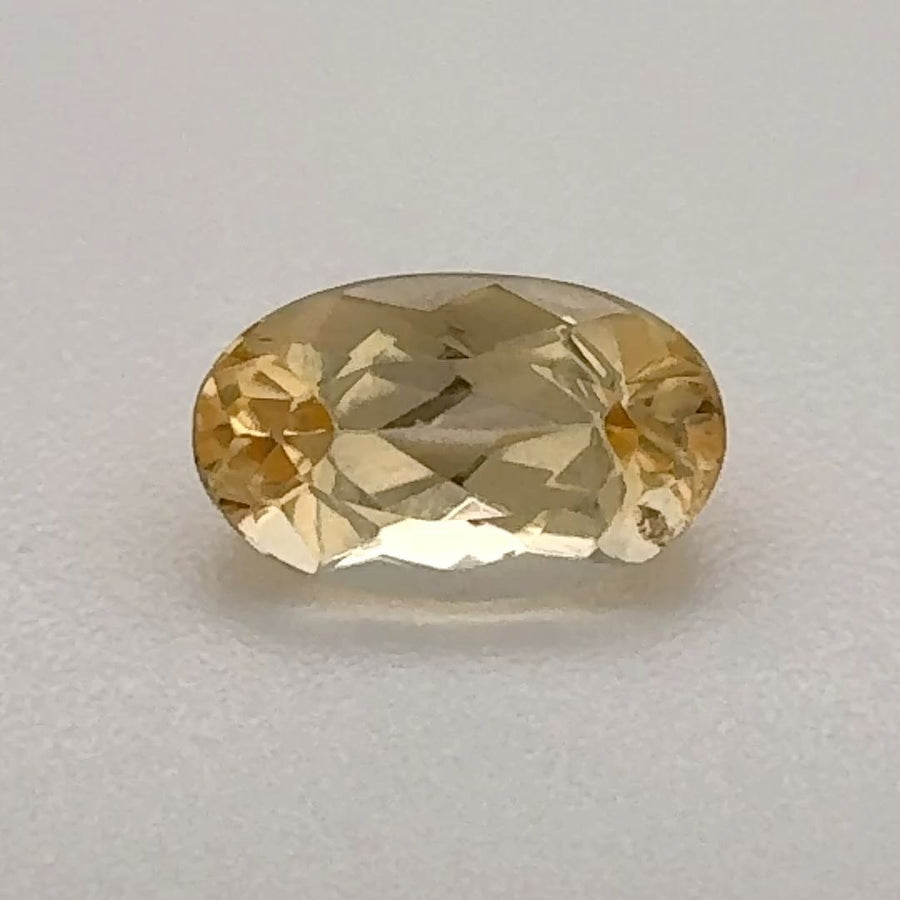 Oval Yellow Topaz 0.865ct loose gemstone