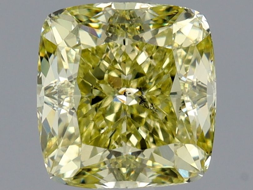 Cushion Fancy Yellow Natural Diamond 1.5ct SI2 loose diamond