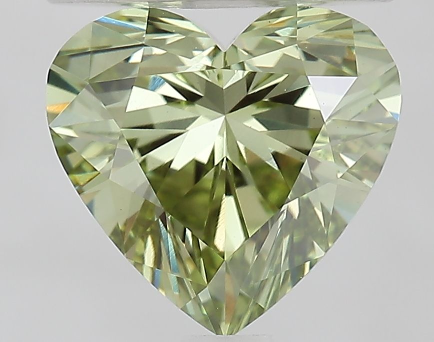 Heart Fancy Vivid Green Lab-grown Diamond 1.56ct VVS2 loose diamond