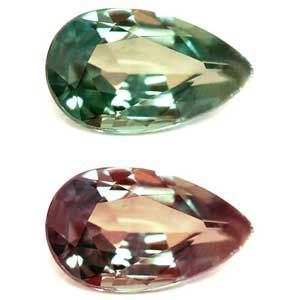 Pear Green Alexandrite 0.09ct loose gemstone