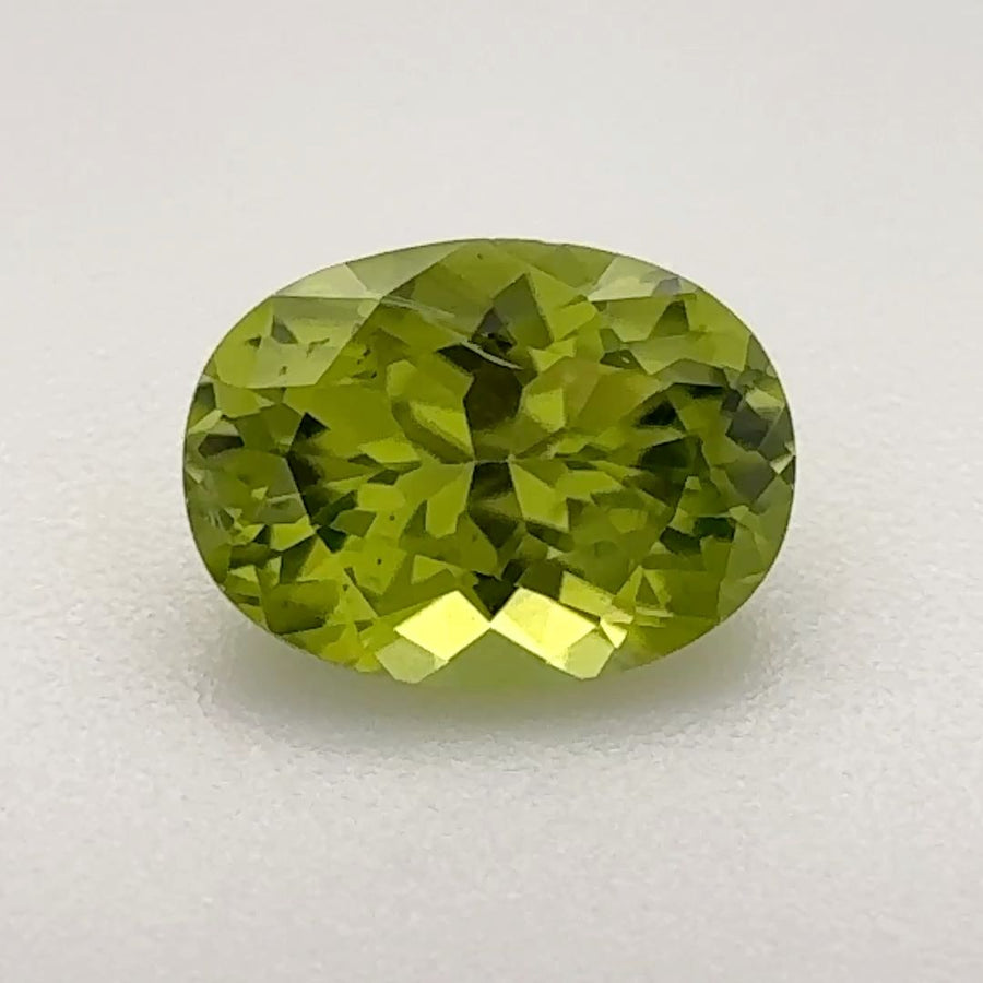Oval Green Peridot 1.205ct loose gemstone