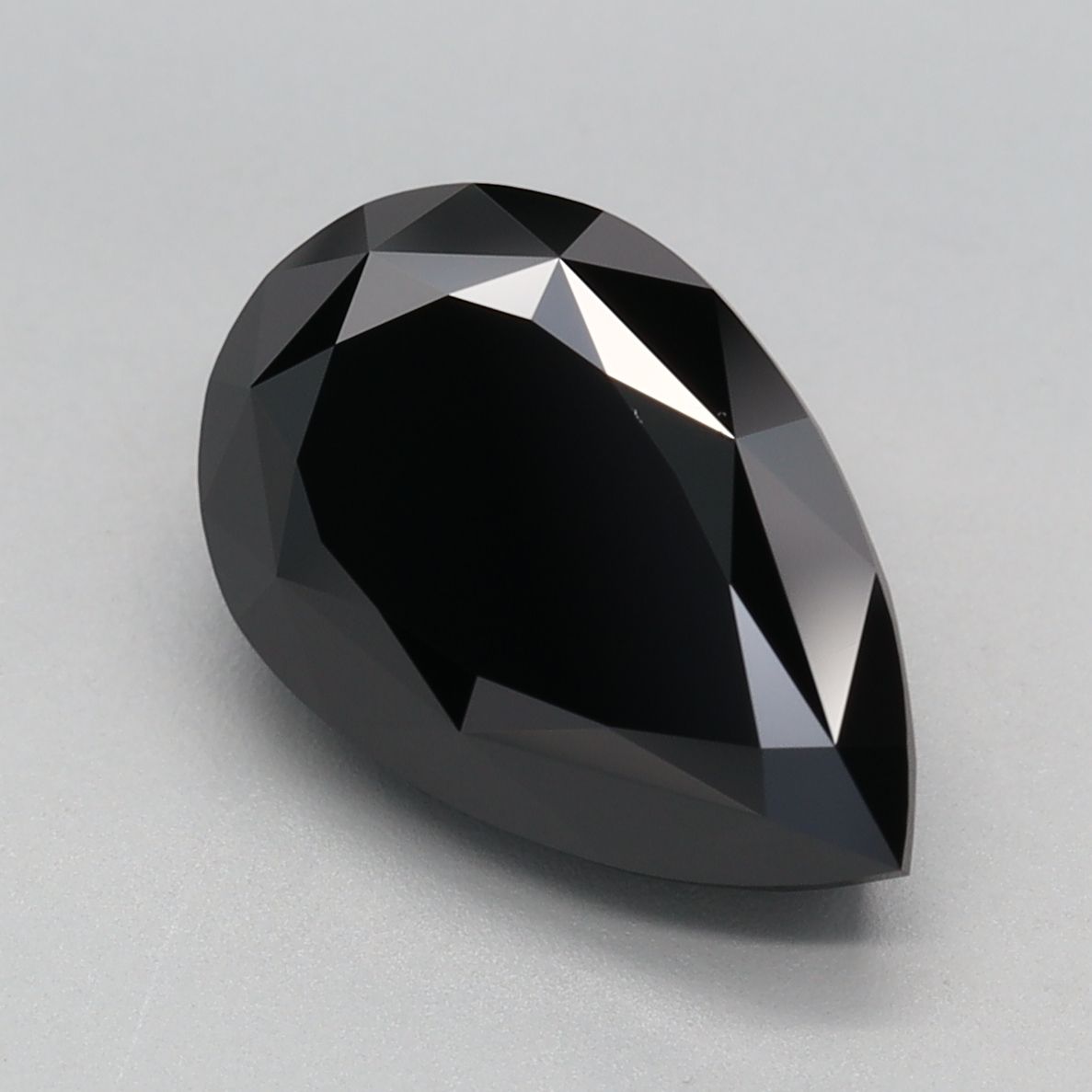 Pear Fancy Black Lab-grown Diamond 3.38ct loose diamond