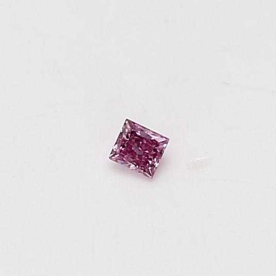 Princess Fancy Intense Purple Pink Natural Diamond 0.03ct loose diamond