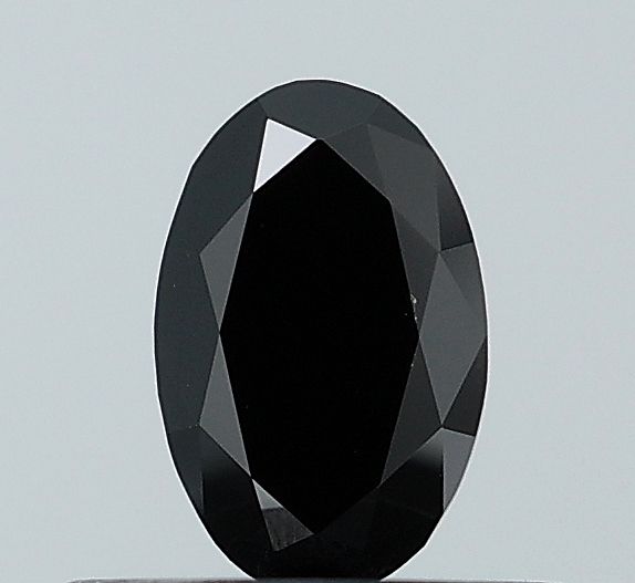 Oval Fancy Deep Black Lab-grown Diamond 0.52ct VS1 loose diamond