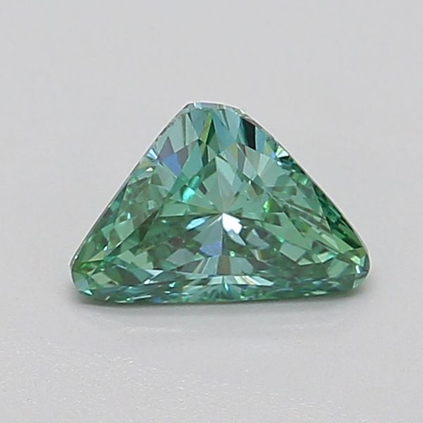 Triangular Fancy Vivid Green Lab-grown Diamond 0.58ct VS1 loose diamond
