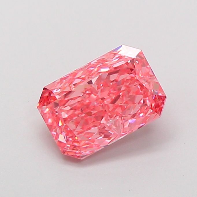 Radiant Fancy Vivid Pink Lab-grown Diamond 1.53ct VS2 loose diamond
