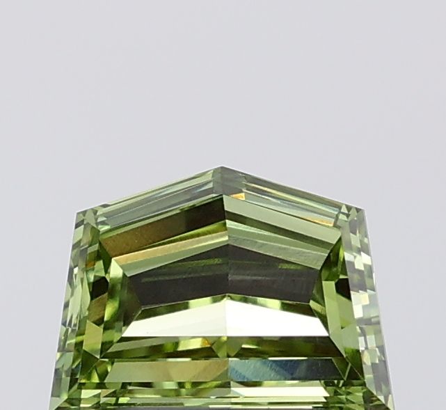 Pentagonal Fancy Vivid Green Lab-grown Diamond 1.31ct VS1 loose diamond