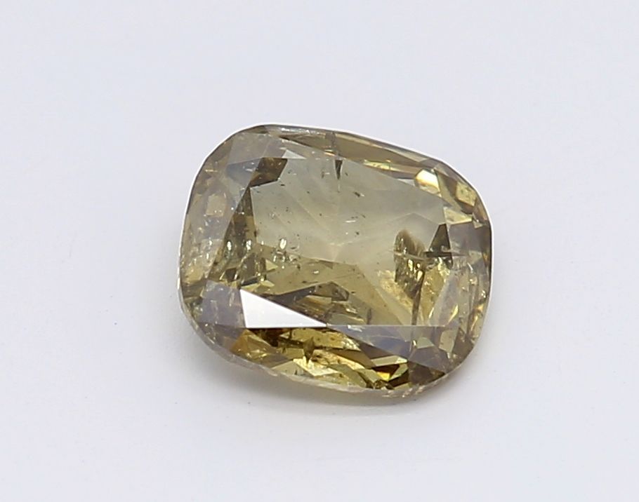 Cushion Fancy Green Natural Diamond 0.7ct loose diamond