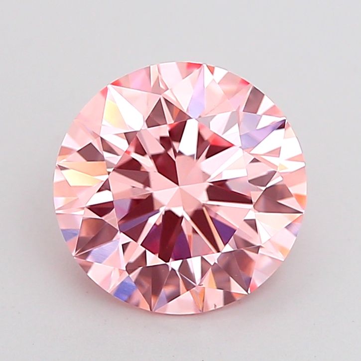 Round Fancy Intense Pink Lab-grown Diamond 2.5ct VS1 loose diamond