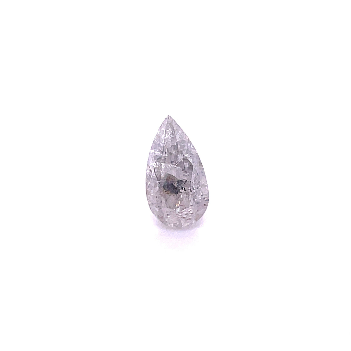 Pear Salt And Pepper Natural Diamond 1.97ct loose diamond