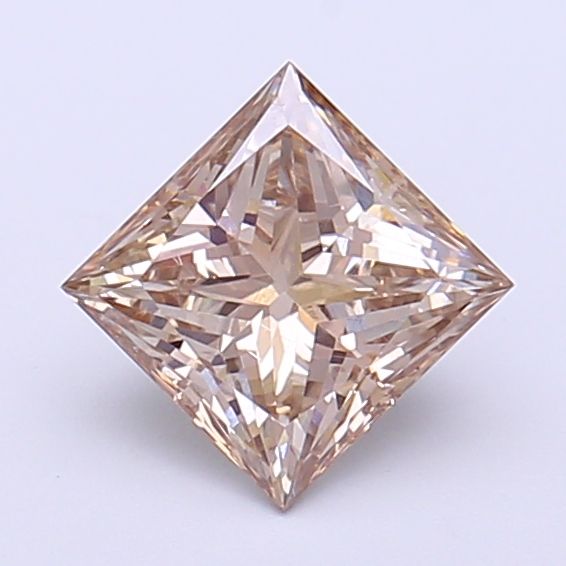 Princess Fancy Light Brown Lab-grown Diamond 1.03ct VVS2 loose diamond
