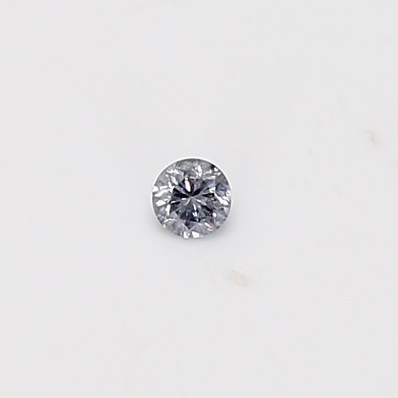 Round Fancy Light Gray Natural Diamond 0.04ct loose diamond