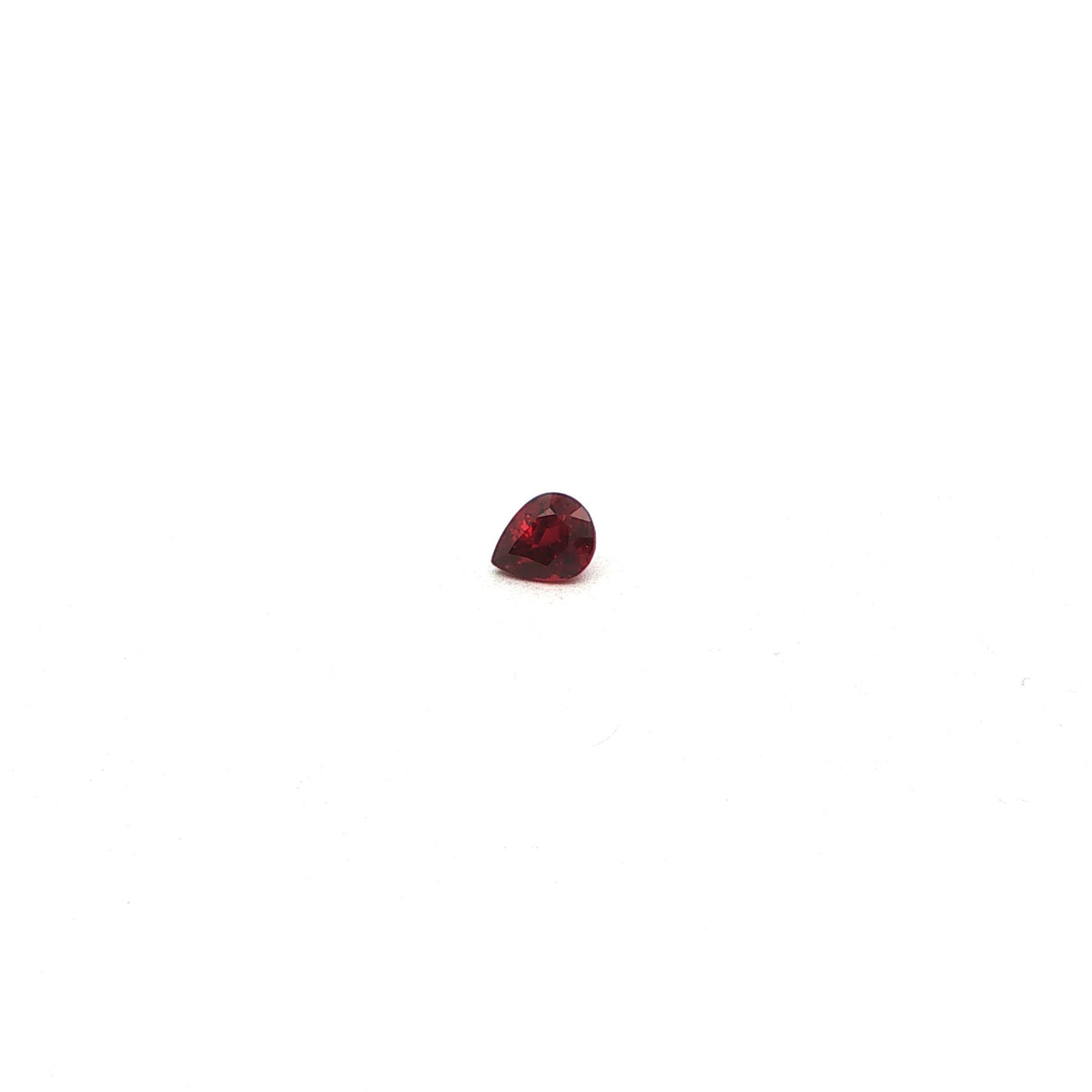 Pear Red Ruby 0.47ct loose gemstone