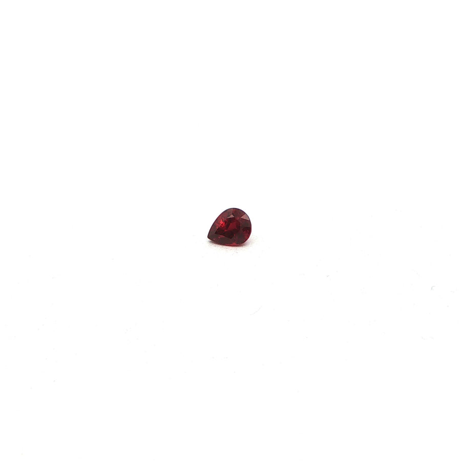Pear Red Ruby 0.47ct loose gemstone