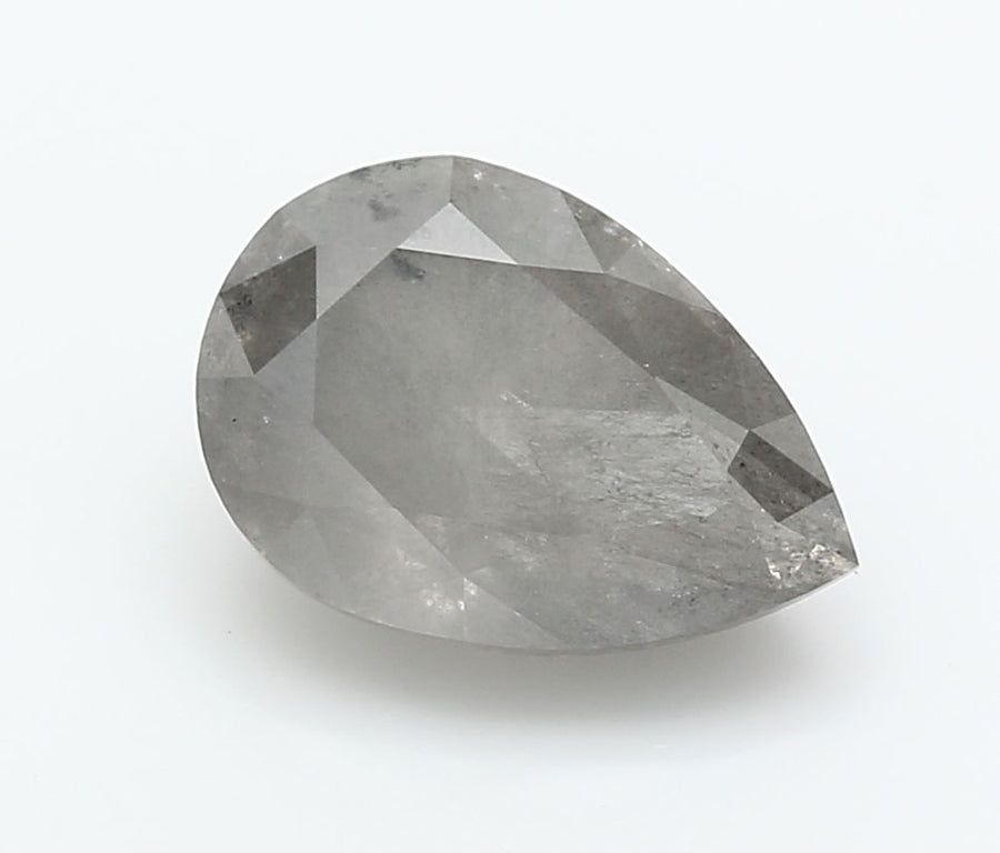 Pear Fancy Dark Gray Natural Diamond 5ct I2 loose diamond