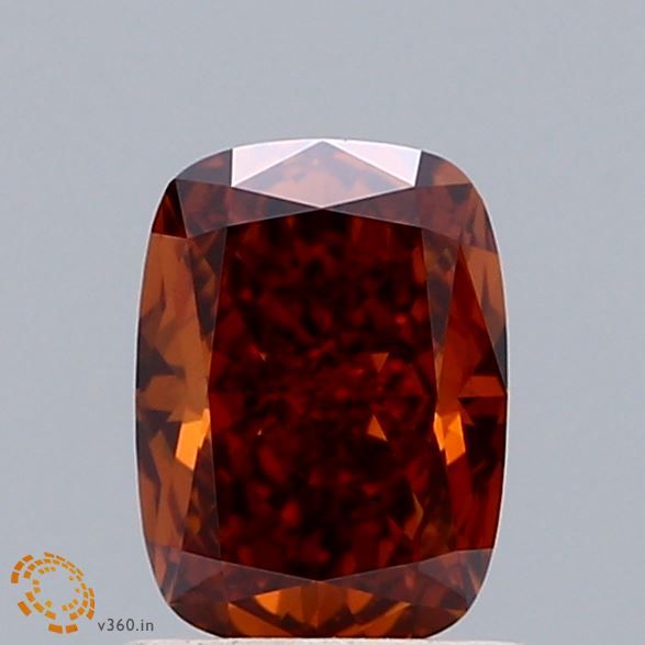 Cushion Fancy Orange Lab-grown Diamond 1.02ct VS1 loose diamond