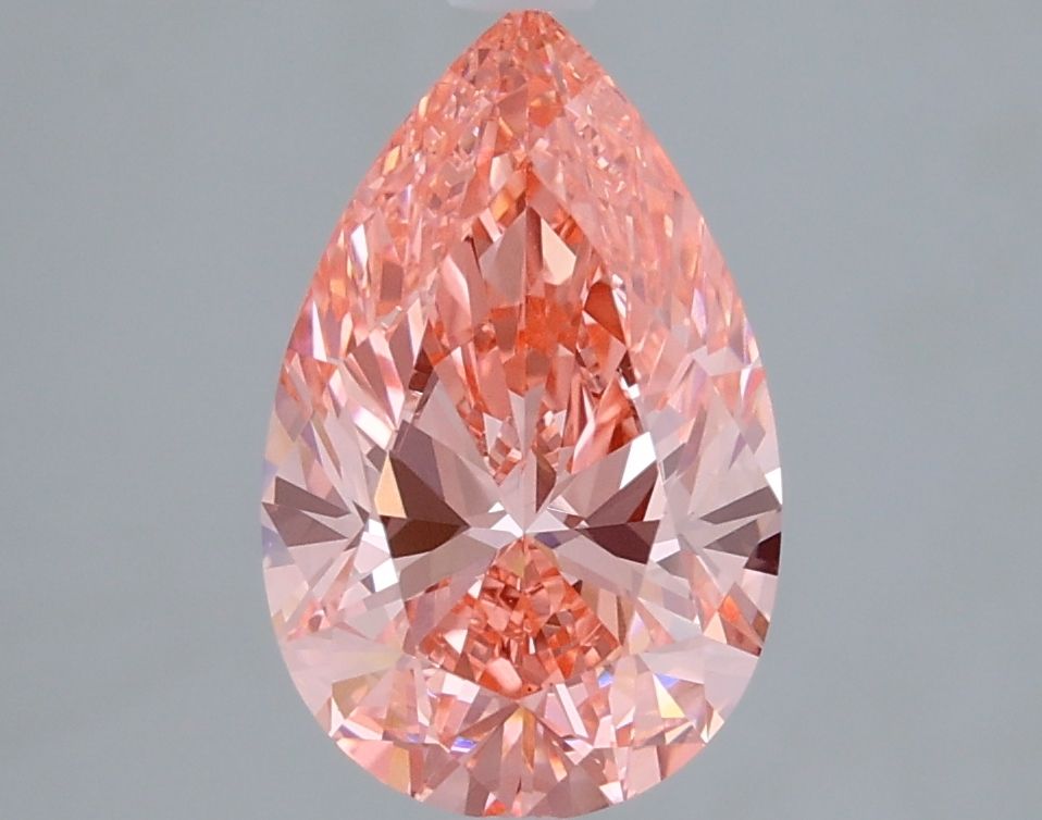 Pear Fancy Vivid Pink Lab-grown Diamond 2.19ct VS1 loose diamond