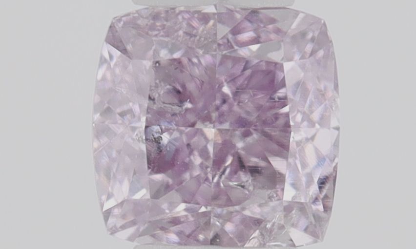 Cushion Fancy Pink Purple Natural Diamond 0.18ct I1 loose diamond