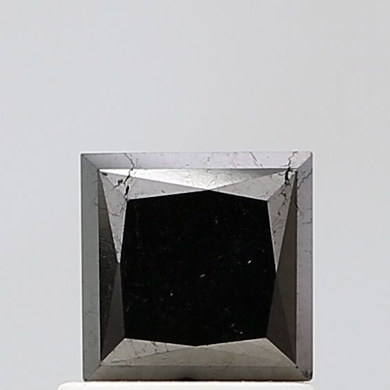 Princess Black Natural Diamond 0.85ct VS2 loose diamond