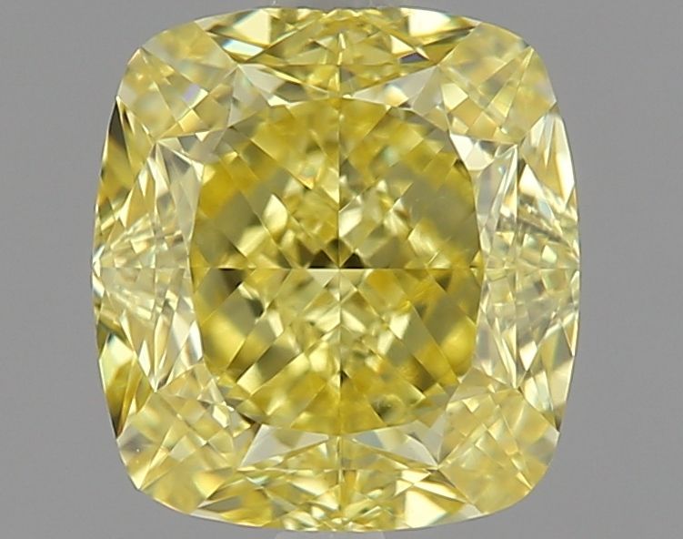 Cushion Fancy Intense Yellow Natural Diamond 1.15ct VS1 loose diamond