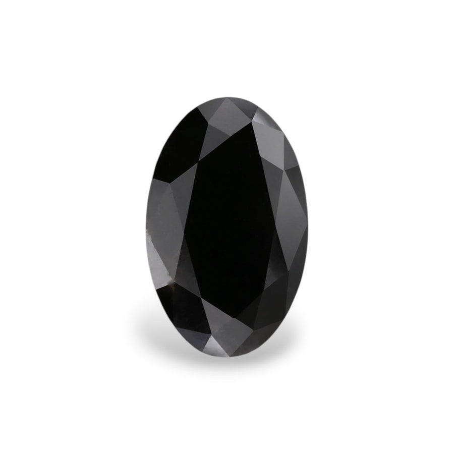Oval Fancy Black Natural Diamond 2.42ct VVS2 loose diamond