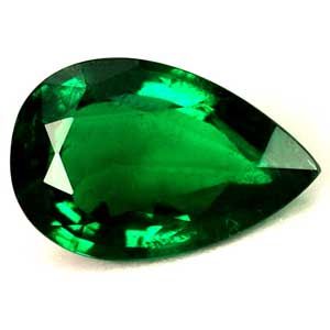 Pear Green Emerald 1.23ct loose gemstone