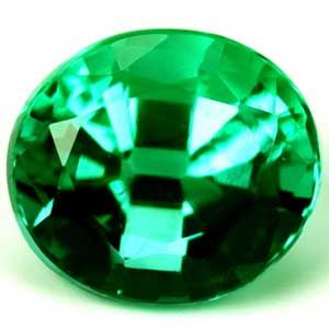 Oval Green Emerald 0.76ct loose gemstone