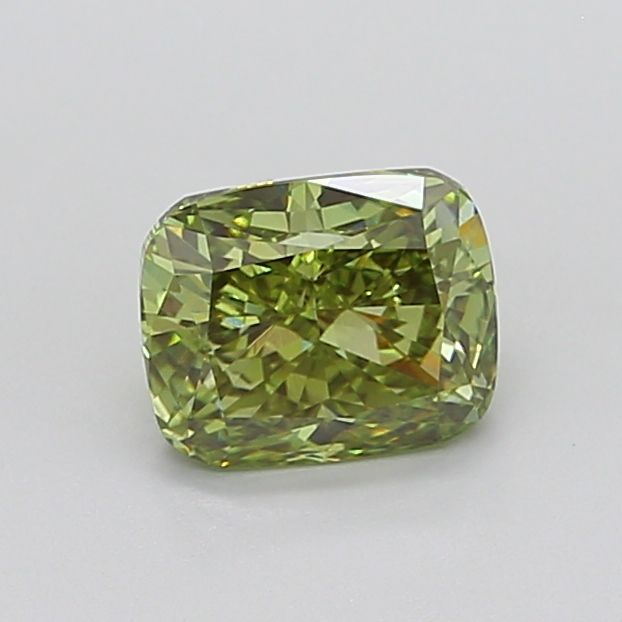 Cushion Fancy Vivid Green Lab-grown Diamond 1.91ct VS1 loose diamond