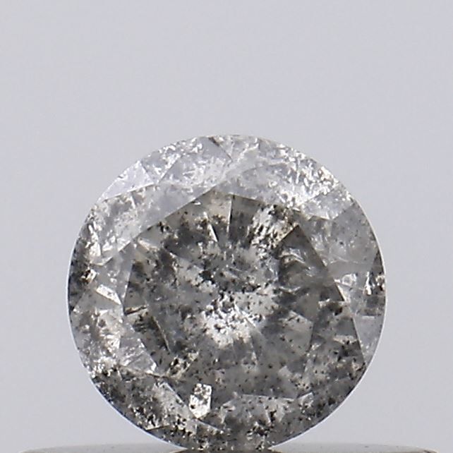 Round Salt And Pepper Natural Diamond 0.31ct I3 loose diamond