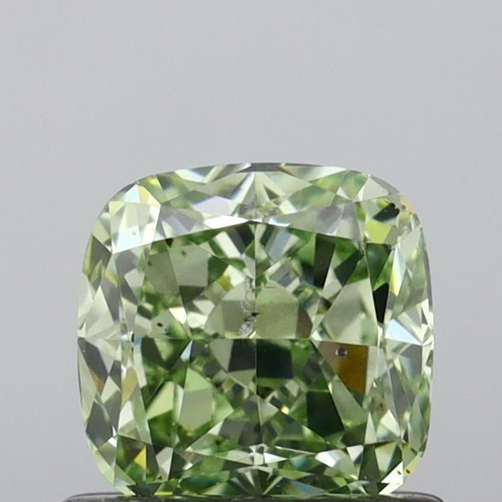 Cushion Fancy Green Natural Diamond 0.99ct SI1 loose diamond