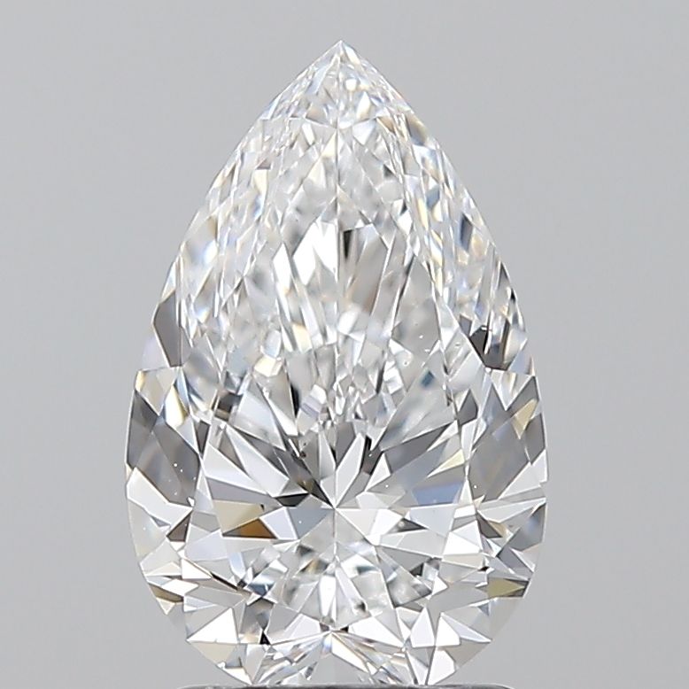 Pear Natural Diamond 1.70ct D VS2