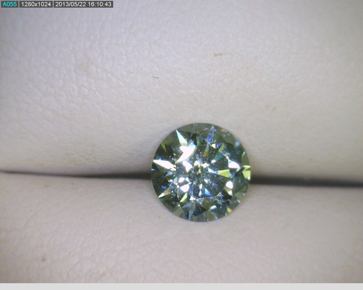 Round Blue Natural Diamond 0.72ct SI2 loose diamond