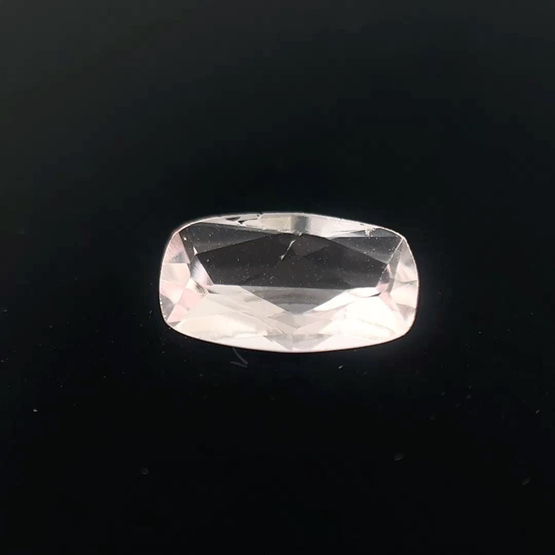Cushion Pink Morganite 1.02ct loose gemstone