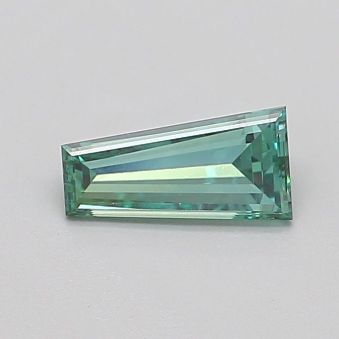 Tapered Baguette Fancy Vivid Green Lab-grown Diamond 0.57ct VS1 loose diamond