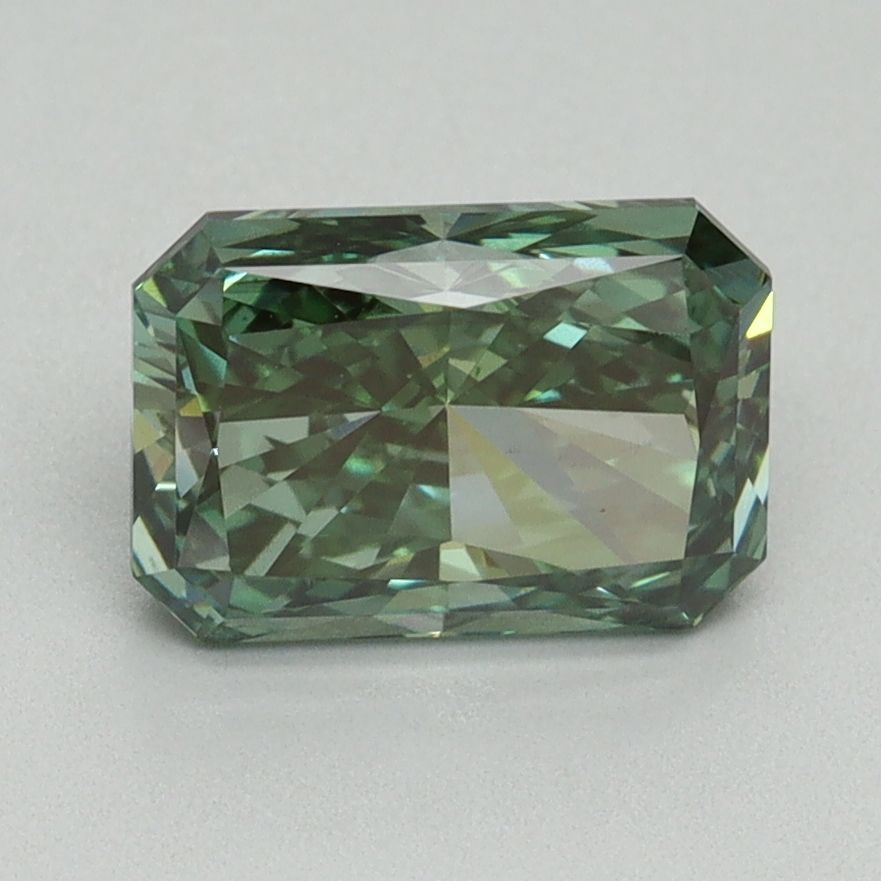Radiant Fancy Vivid Green Lab-grown Diamond 2ct SI1 loose diamond