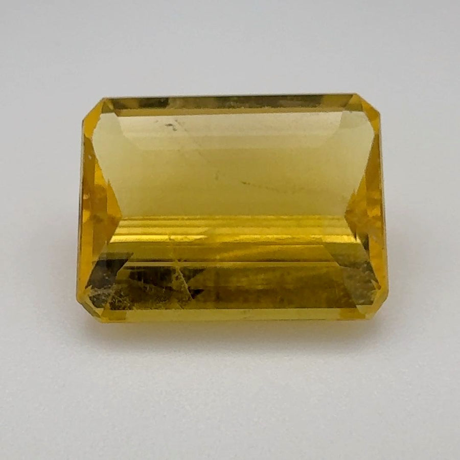 Octagonal Yellow Heliodor 9.49ct loose gemstone