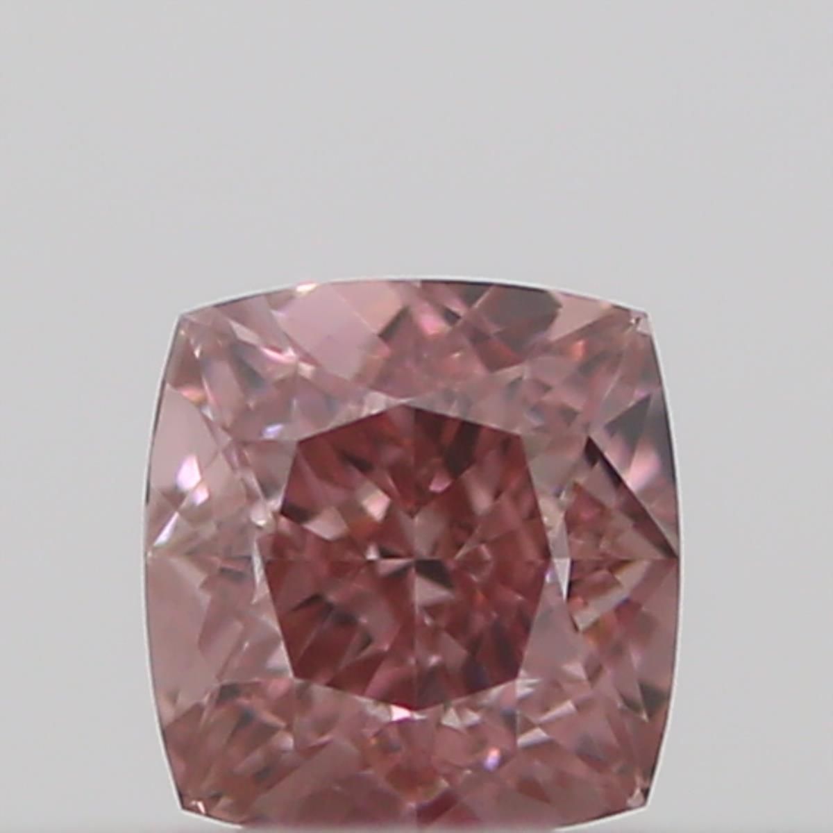 Cushion Fancy Intense Orangey Pink Natural Diamond 0.09ct loose diamond