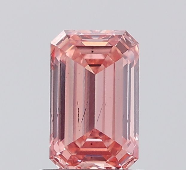 Emerald Fancy Intense Pink Lab-grown Diamond 1.14ct SI1 loose diamond