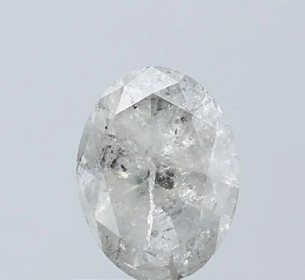 Oval Salt And Pepper Natural Diamond 1.11ct I3 loose diamond