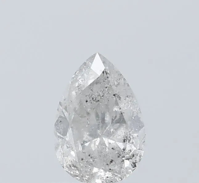 Pear Salt And Pepper Natural Diamond 0.65ct I3 loose diamond
