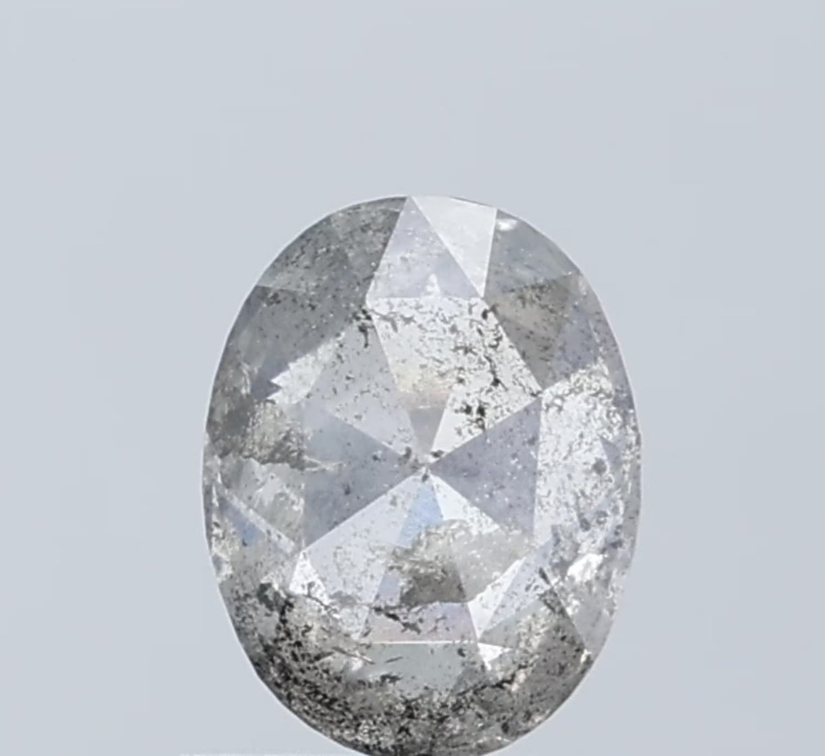 Oval Salt And Pepper Natural Diamond 0.94ct I3 loose diamond