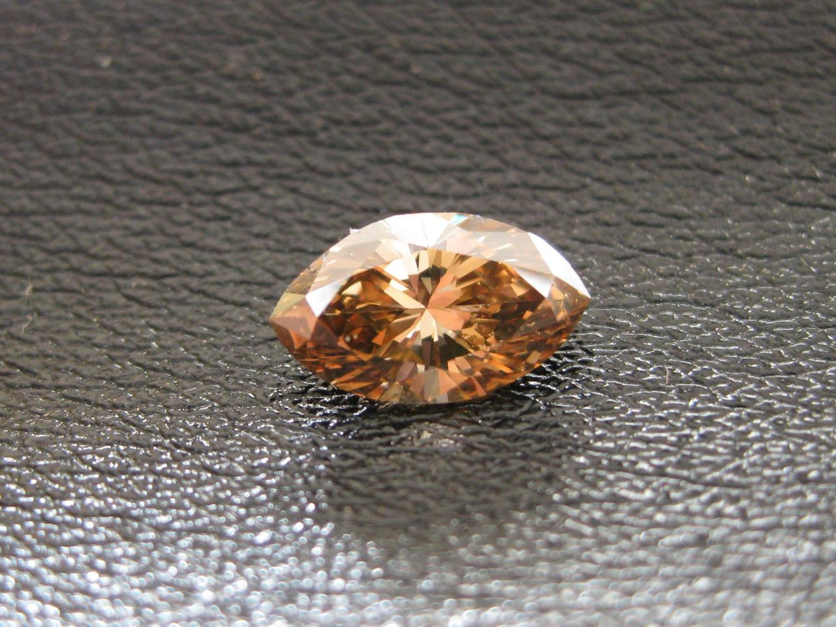 Marquise Fancy Deep Brown Orange Natural Diamond 1.06ct loose diamond