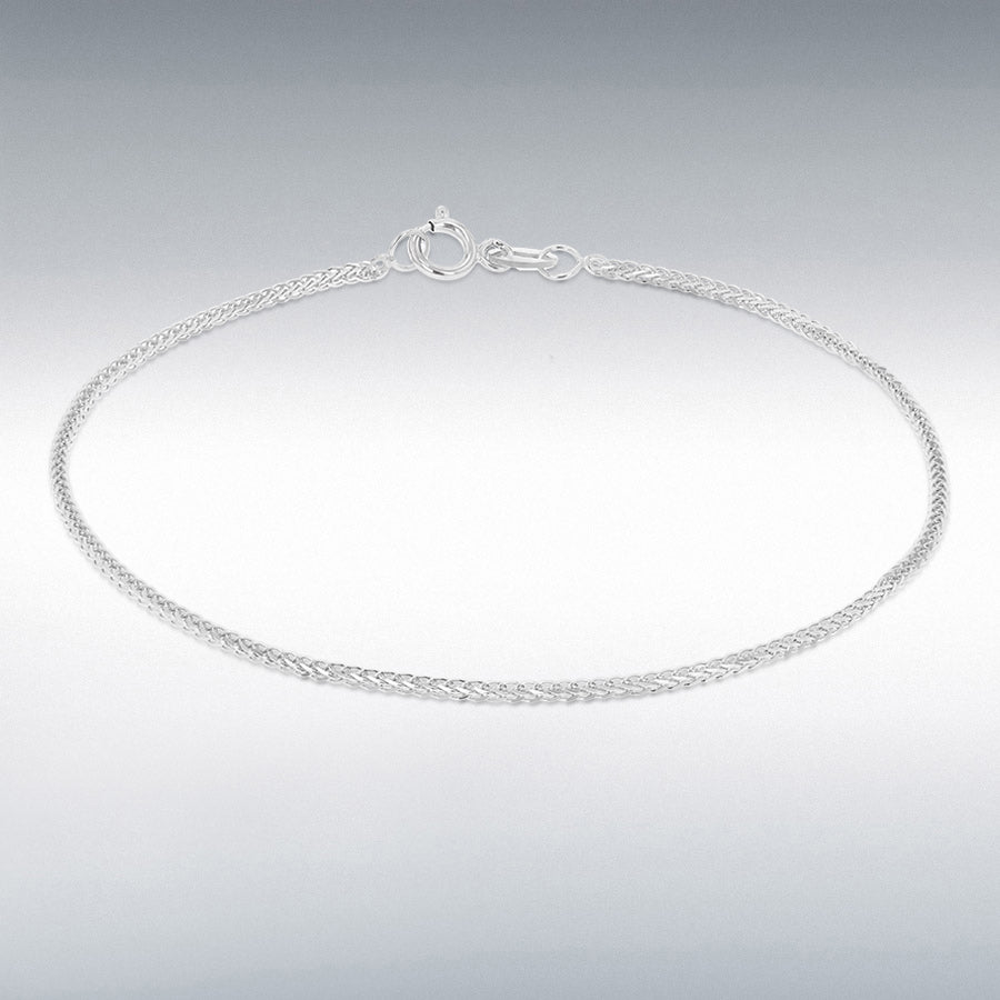 Platinum Square Foxtail Bracelet