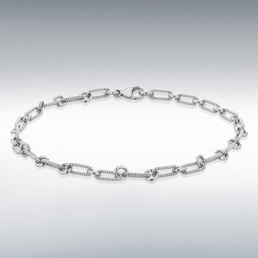 Platinum Twisted Figabelcher Bracelet